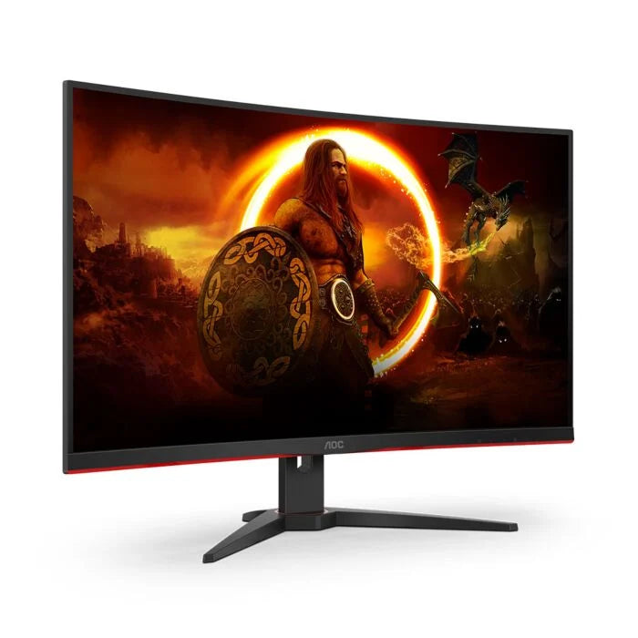AOC C32G2ZE 32" Full HD 1080p 240Hz VA Frameless Curved Display Gaming Monitor (Black, 1 Year Local Warranty, NEW)