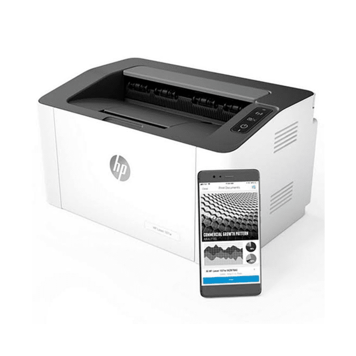 HP LaserJet 107W B&W Wireless Printer (White)