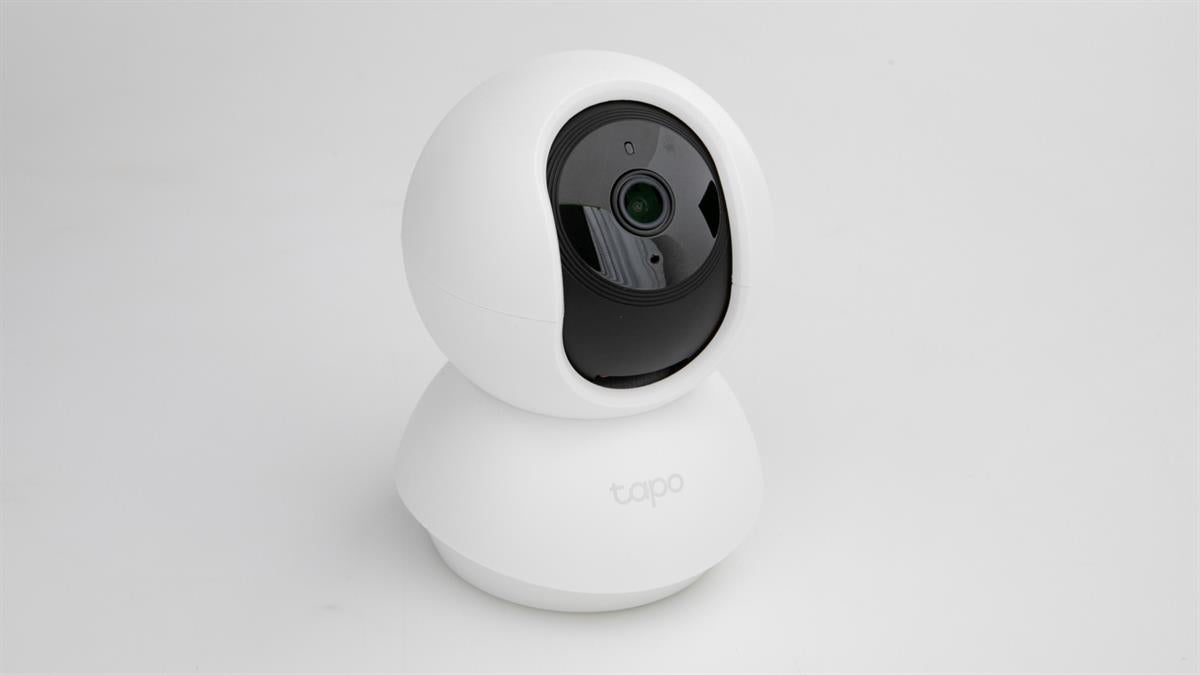 TP-Link Tapo C210 Pan/Tilt Home Security Wi-Fi Camera - 3MP 2304x1296 360° Pan 114° Tilt Night Vision 30ft Motion Detection Two-Way Audio Privacy Mode MicroSD 256GB Alexa Google (White)