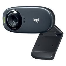 Logitech C310 HD Webcam - 720p 1280x720 5MP Still Photos RightLight™ Auto Light Correction Noise-Cancelling Mic Fixed Focus Universal Clip USB Plug-and-Play (Dark Grey)