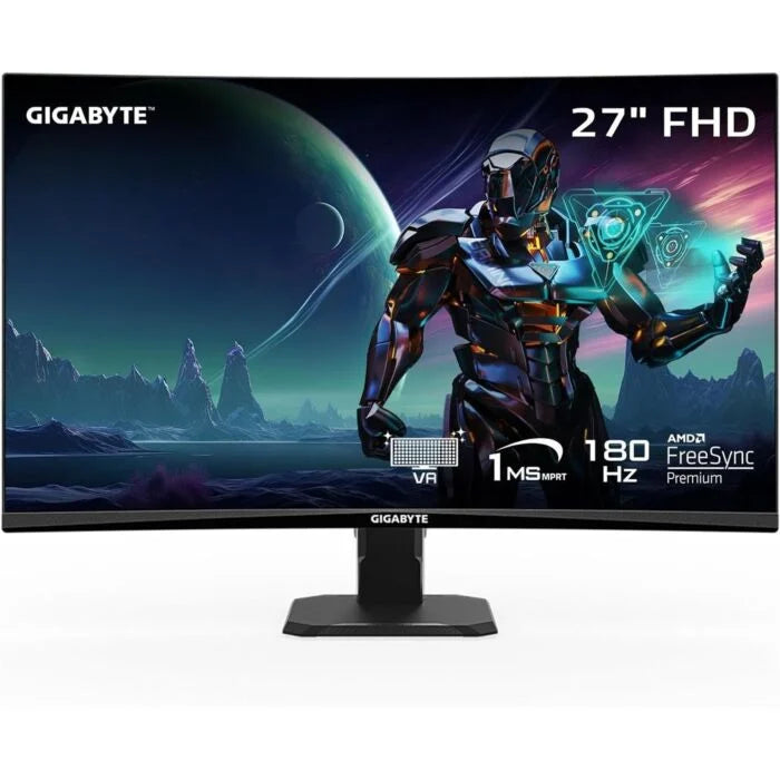 Gigabyte GS27FC 27-Inch FHD 1080p 180Hz VA Panel Curved Gaming Monitor (Black)