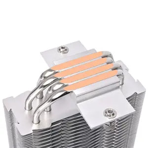 Thermaltake UX400 ARGB CPU Air Cooler - 240W TDP 4×6mm Direct-Contact Copper Heatpipes 120mm PWM ARGB Fan 5V Motherboard Sync Intel AMD (Black/Silver)