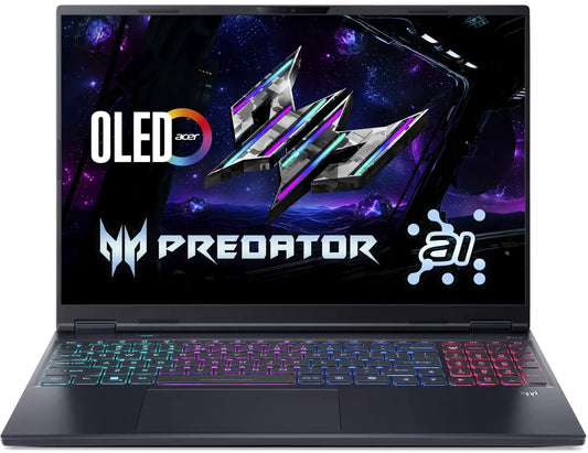 Acer Predator Helios Neo PHN16S-71-956N - Intel Core Ultra 9 275HX Processor 16-GB 1-TB SSD NVIDIA GeForce RTX 5060 8GB DDR7 16" OLED 240Hz DCI-P3 100% Display Wi-Fi 6E W11 (Abyssal Black, NEW)