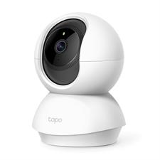 TP-Link Tapo C200 Pan/Tilt Home Security Wi-Fi Camera - 1080p Full-HD Night Vision Motion Detection Two-Way Audio Privacy Mode MicroSD 256GB Alexa Google (White)