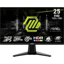 MSI MAG 255XF 25" Rapid IPS 300Hz Full HD Gaming Monitor — Ultra-Responsive Competitive Display