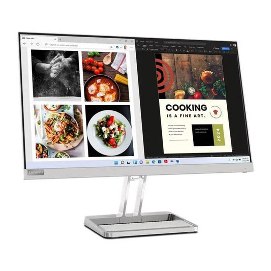 Lenovo L24i-40 23.8-Inch Full HD 1080p 100 Hz IPS Panel Monitor (Gray)