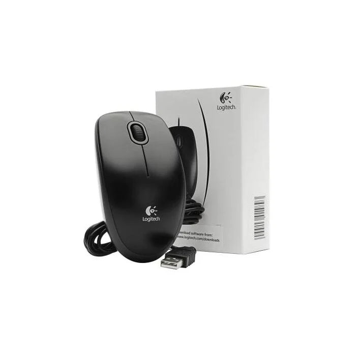 Logitech B100 Optical USB Mouse (Black)