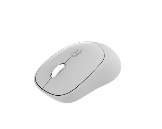 AMAZE A710 Clicket Dual Connection 4D Wireless Mouse - 2.4GHz + Bluetooth Silent Click 800/1200/1600 DPI Ergonomic (Grey)