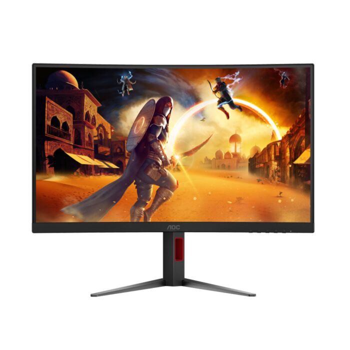 AOC C27G4H 27" Full HD 1080p 180Hz Curved Frameless LED Gaming Monitor (Black, 1 Year Direct Local Warranty, NEW)