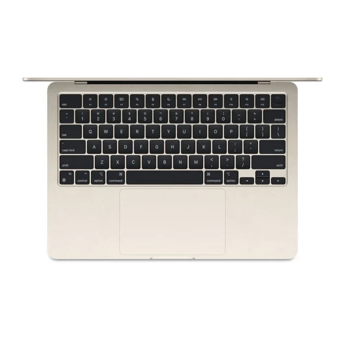 Apple MacBook Air 15 MW1J3 - Apple M4 Chip 10-Core CPU 10-Core GPU 16GB 256GB SSD 15.3-Inch Liquid Retina Display IPS Technology Backlit Magic KB with Touch ID (Starlight, 2025)