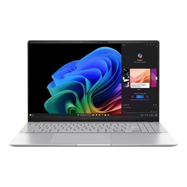 Asus Vivobook S 15 K5507QA-MA048W - Qualcomm Snapdragon X Plus X1P 42 100 8-Core Processor 16-GB 1-TB SSD 15.6" 3K 1620P OLED Display Integrated Qualcomm Adreno Graphics Backlit KB W11 (Cool Silver, Asus 2 Years Direct Local Warranty)