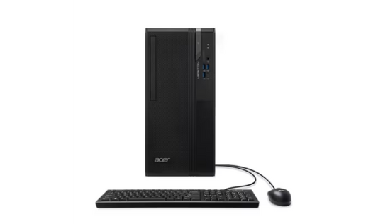 Acer Veriton VS2720G - 14th Gen Intel Core i5 14400 Processor 8-GB 512-GB SSD Intel UHD Graphics 730 Acer EK221Q 21.5" LED Display Ethernet LAN USB Copilot KB+Mouse (Black, No OS, NEW)