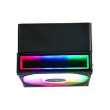 Ease EAF914 RGB CPU Air Cooler - 140W TDP 45CFM 800-2600RPM 4-Pin Connector Intel AMD Ryzen 5 Core i5 (Black/RGB)
