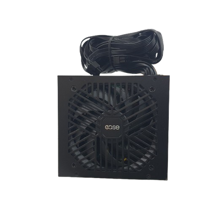 Ease EB500 500W Power Supply - 80 Plus Bronze Certified 120mm Fan Flat Black Cables SMD DC-DC Circuit (Black)