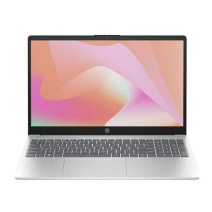 HP 15 FD0133wm - Alder Lake N - Intel Core i3 N305 (8-Core) Processor 8-GB 256-GB SSD Intel UHD GC 15.6" Full HD 1080p IPS 300nits Display FP Reader W11 (Natural Silver, NEW)