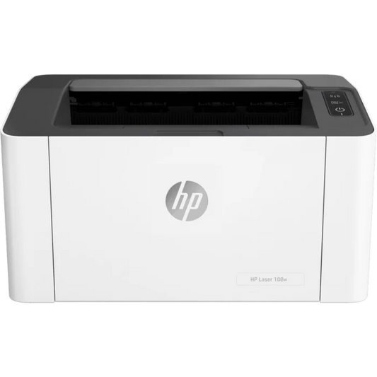 HP Laser 108W Monochrome Wi‑Fi & USB Printer (White)