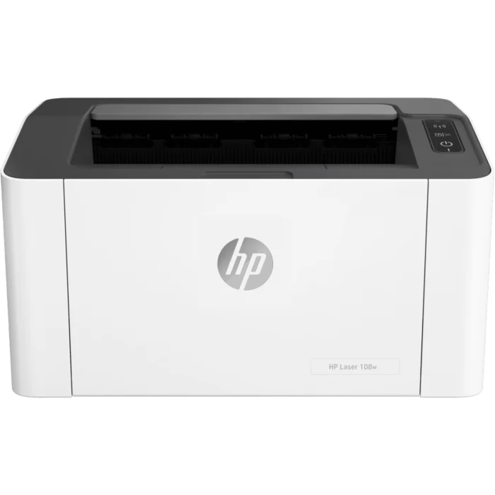 HP Laser 108W Monochrome Wi‑Fi & USB Printer (White)