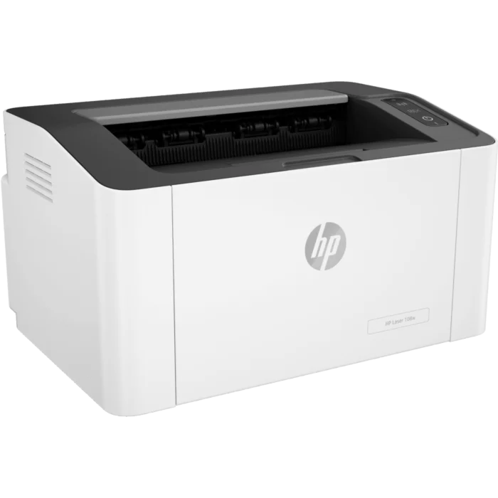 HP Laser 108W Monochrome Wi‑Fi & USB Printer (White)