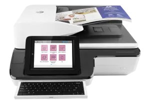 HP ScanJet Enterprise Flow N9120 fn2 - A3 Flatbed + 200-Sheet Duplex ADF 120ppm 240ipm 600dpi 24-bit 8" Touchscreen 500GB OCR Scan-to-Email/Network/USB/FTP/SharePoint (White/Black)