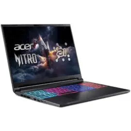 Acer Nitro V16 Slim ANV16S-41-R89V - AMD Ryzen 7 Processor 16-GB DDR5 512-GB SSD NVIDIA GeForce RTX 5060 8GB 16" WUXGA IPS 180Hz Backlit KB W11 (Black, Official Warranty, NEW)
