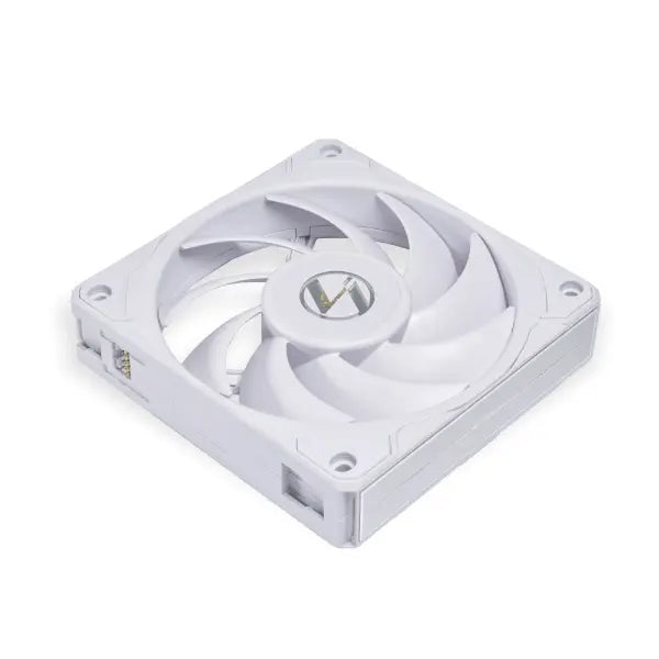 Lian Li UNI Fan P28 120mm Case Fan - FDB Bearing Copper Shielding Liquid Crystal Polymer Blades Silent/Normal/Performance Mode Fan Speed Controller Modular Interlocking (White)