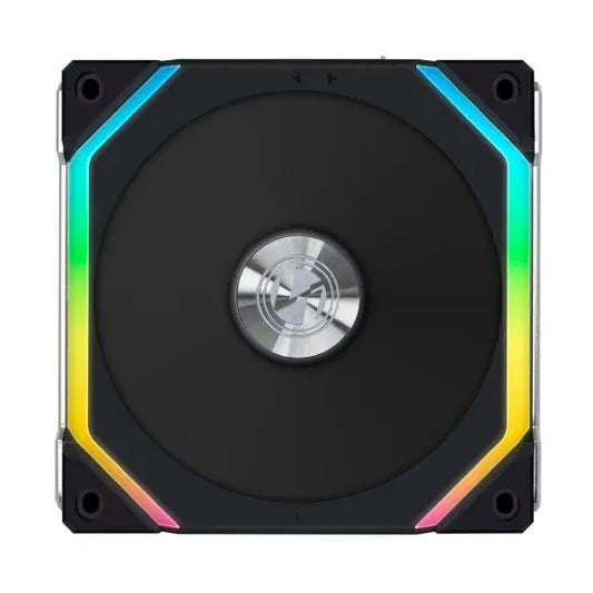 Thermaltake Pure 12 ARGB Sync Radiator Fan TT Premium Edition - 3-Fan Pack 800-2000RPM 9 ARGB LEDs Reversed Blade Daisy Chain Hydraulic Bearing Start/Stop (Black)