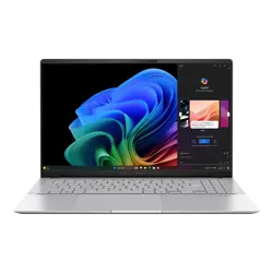 Asus Vivobook S 15 K5507QA-MA048W - Snapdragon X Plus X1P 42 100 Processor 16-GB DDR5 1-TB SSD Qualcomm Adreno GPU 15.6" 3K OLED W11 (Cool Silver, Official Warranty, NEW)