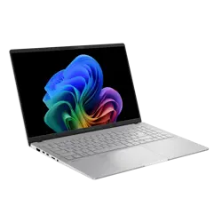 Asus Vivobook S 15 K5507QA-MA048W - Snapdragon X Plus X1P 42 100 Processor 16-GB DDR5 1-TB SSD Qualcomm Adreno GPU 15.6" 3K OLED W11 (Cool Silver, Official Warranty, NEW)