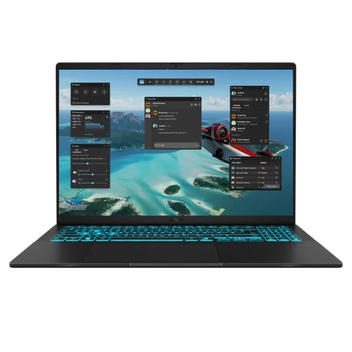 Asus VivoBook 16 V3607VU - Raptor Lake - Intel Core 7 240H Processor 16-GB 1-TB SSD 6-GB NVIDIA RTX4050 GDDR6 GC 16" WUXGA 1200p 144Hz Display Backlit KB DOS (Matte Black, 2 Years ASUS Direct Local Warranty)